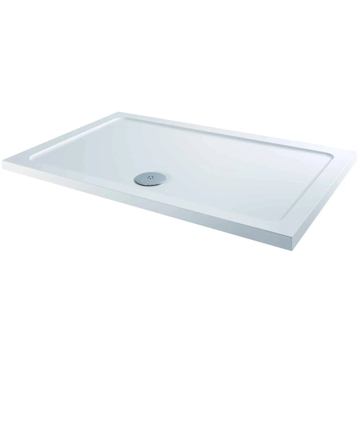 Elements - Slimline Rectangular Shower Tray (White)