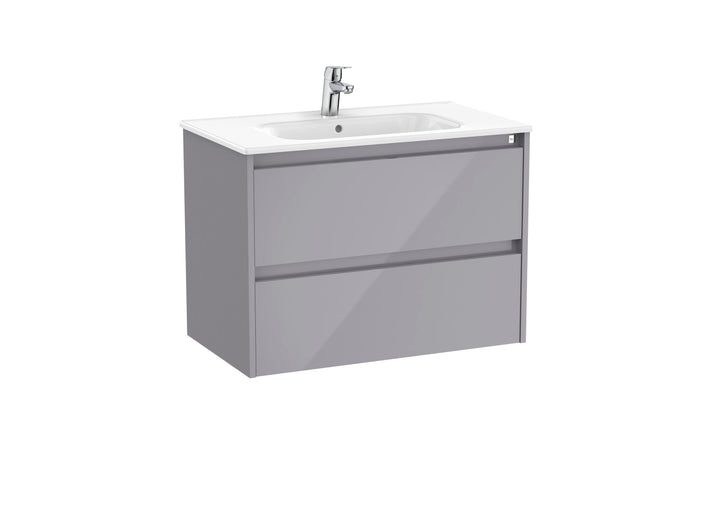 Roca Tenet Gloss Grey Vanity Unit & Basin