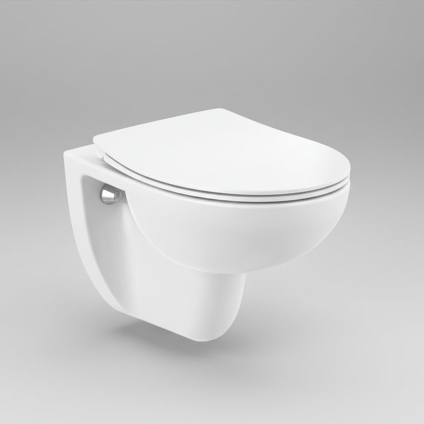 Victoria Wall Hung Rimless Toilet Pan with Soft Close Seat