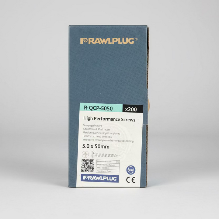 Rawlplug Chipboard Screw 5.0 x 50 (Box of 200)