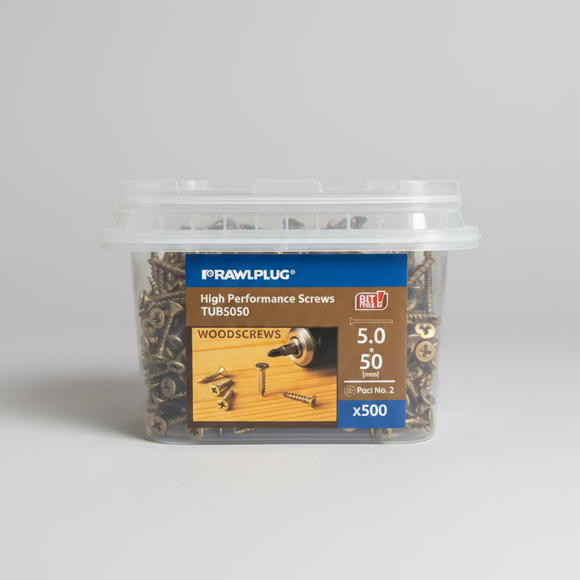 Rawlplug Chipboard Screw 5.0 x 50 (Box of 500)