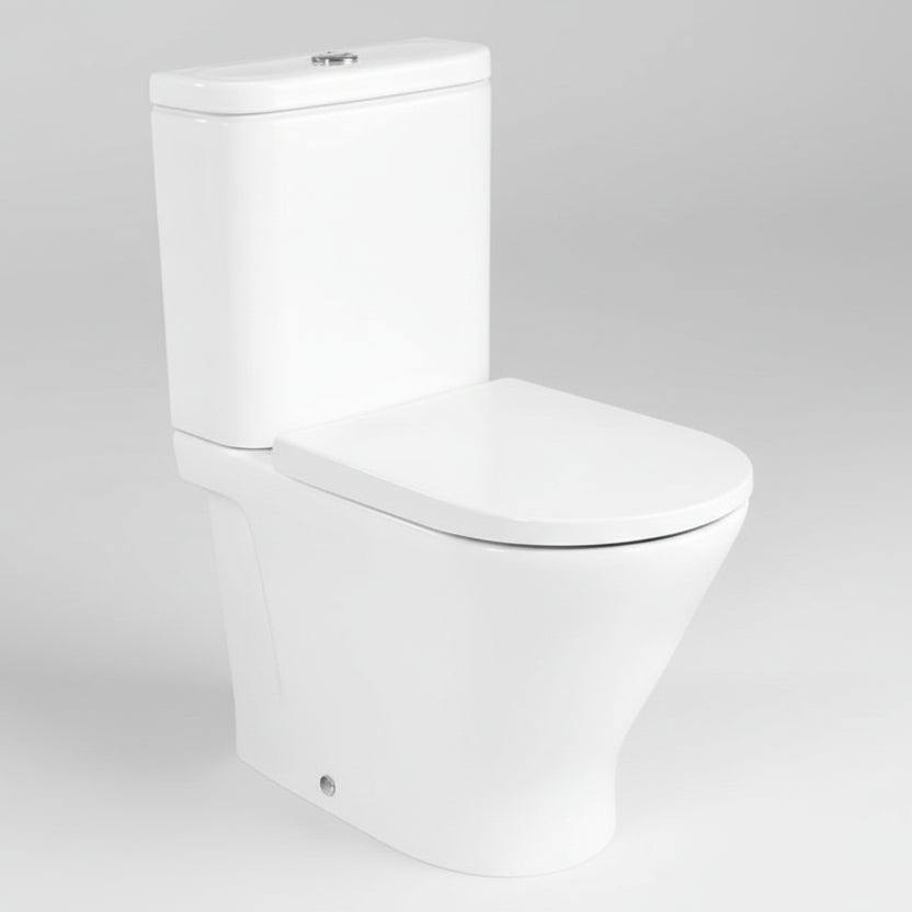 Roca Gap Round Rimless Back To Wall Fully Shrouded Toilet