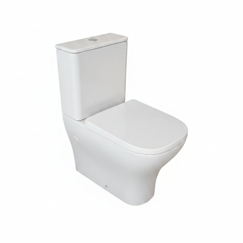 Roca Optica Fully Back-to-Wall Close-Coupled Rimless Toilet