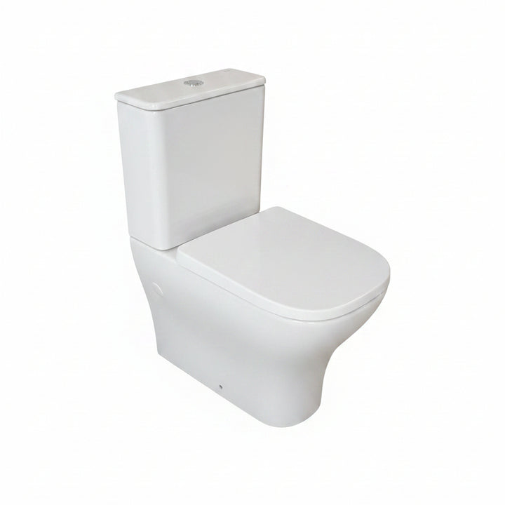 Roca Optica Fully Back-to-Wall Close-Coupled Rimless Toilet