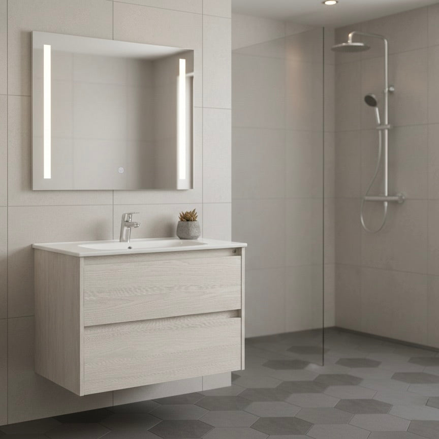 Roca Tenet Nordic Ash Vanity Unit & Basin