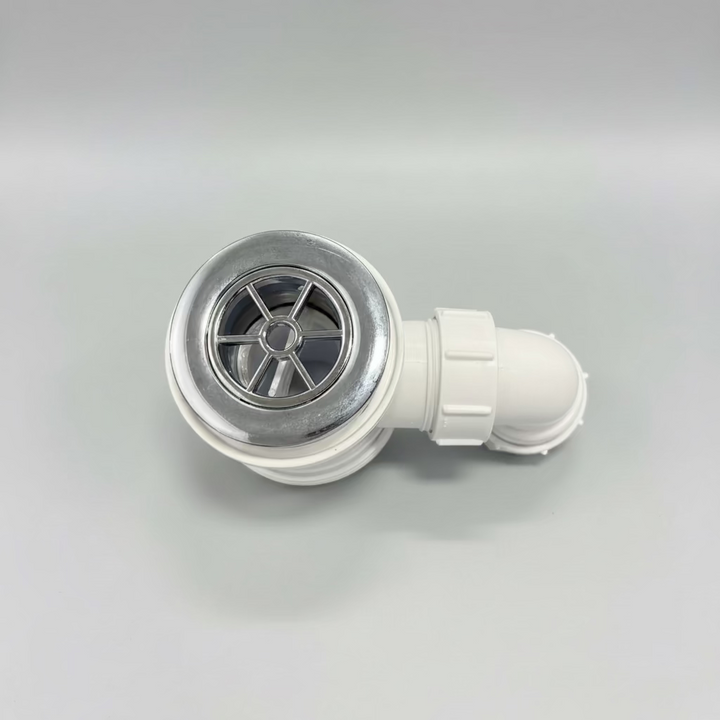 McAlpine STW4 Shower Trap Chrome 85mm Flange (Angle Outlet Type)