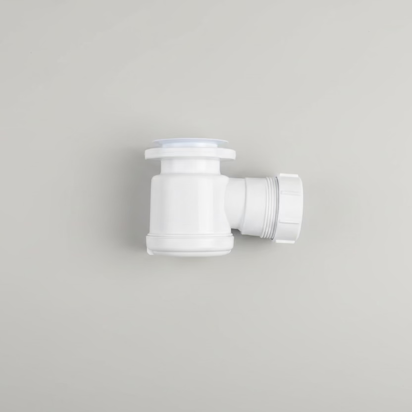 McAlpine STW1 Shower Trap White 70mm Flange (Straight Outlet Type)