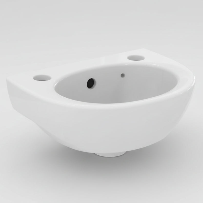 Ideal Standard Sandringham 21 2-Taphole Cloakroom Basin (35cm / 45cm)