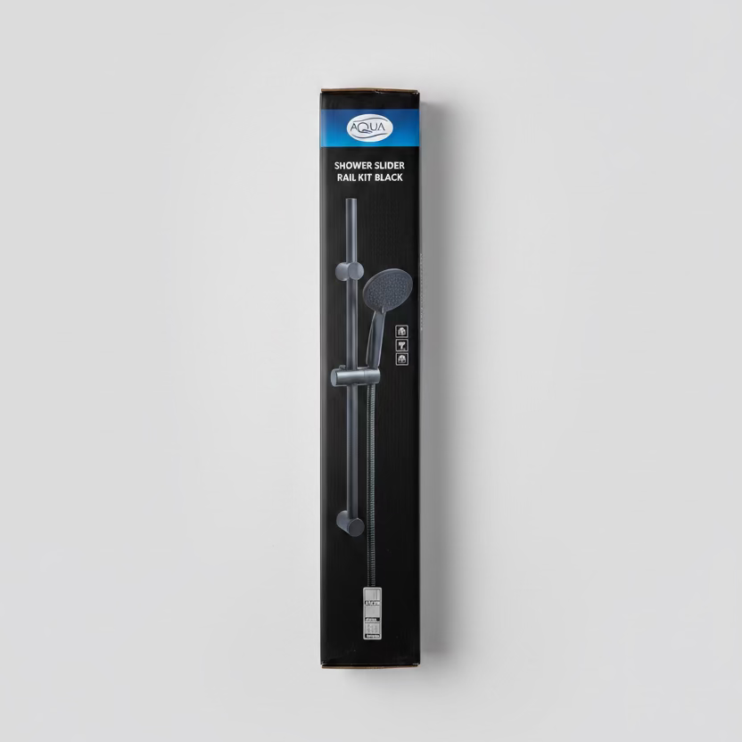 Shower Slider Rail Kit Black