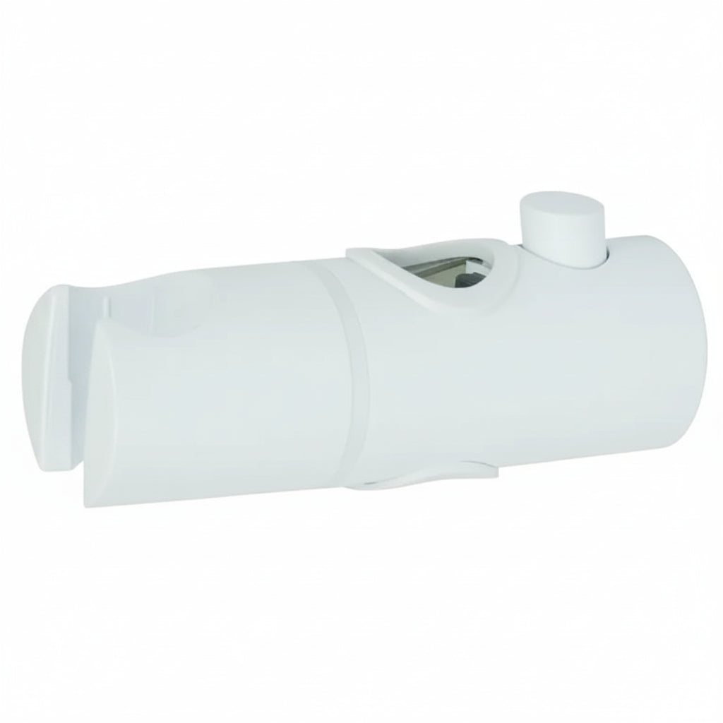 Triton 22mm Push-Button Riser Rail Shower Head Holder Archie – White