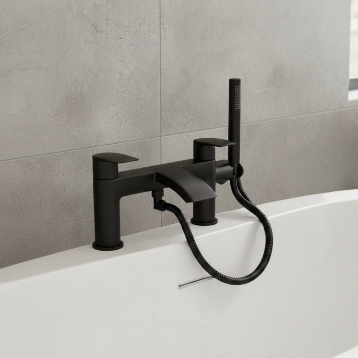 Velora - Luma Bath Shower Mixer - Matt Black