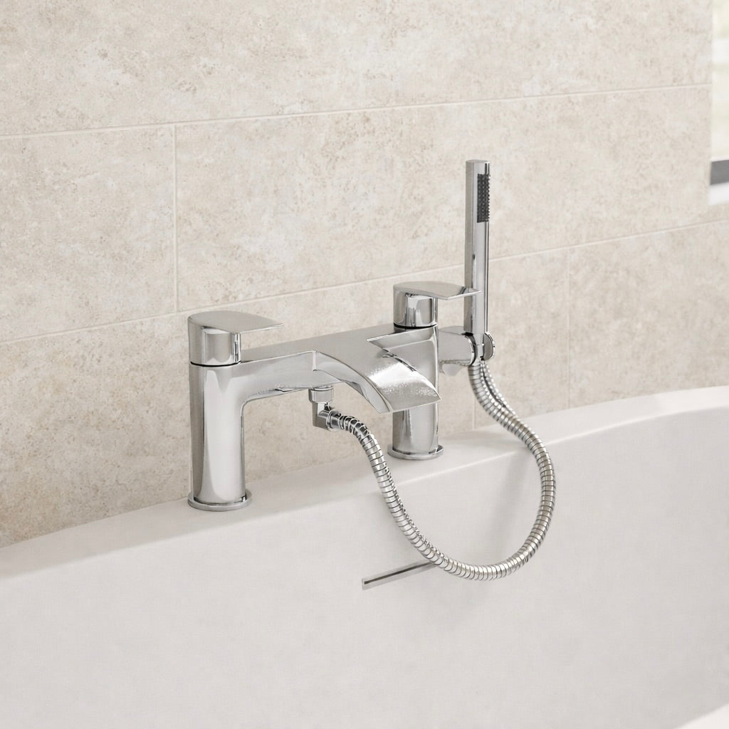 Velora - Luma Bath Shower Mixer Chrome