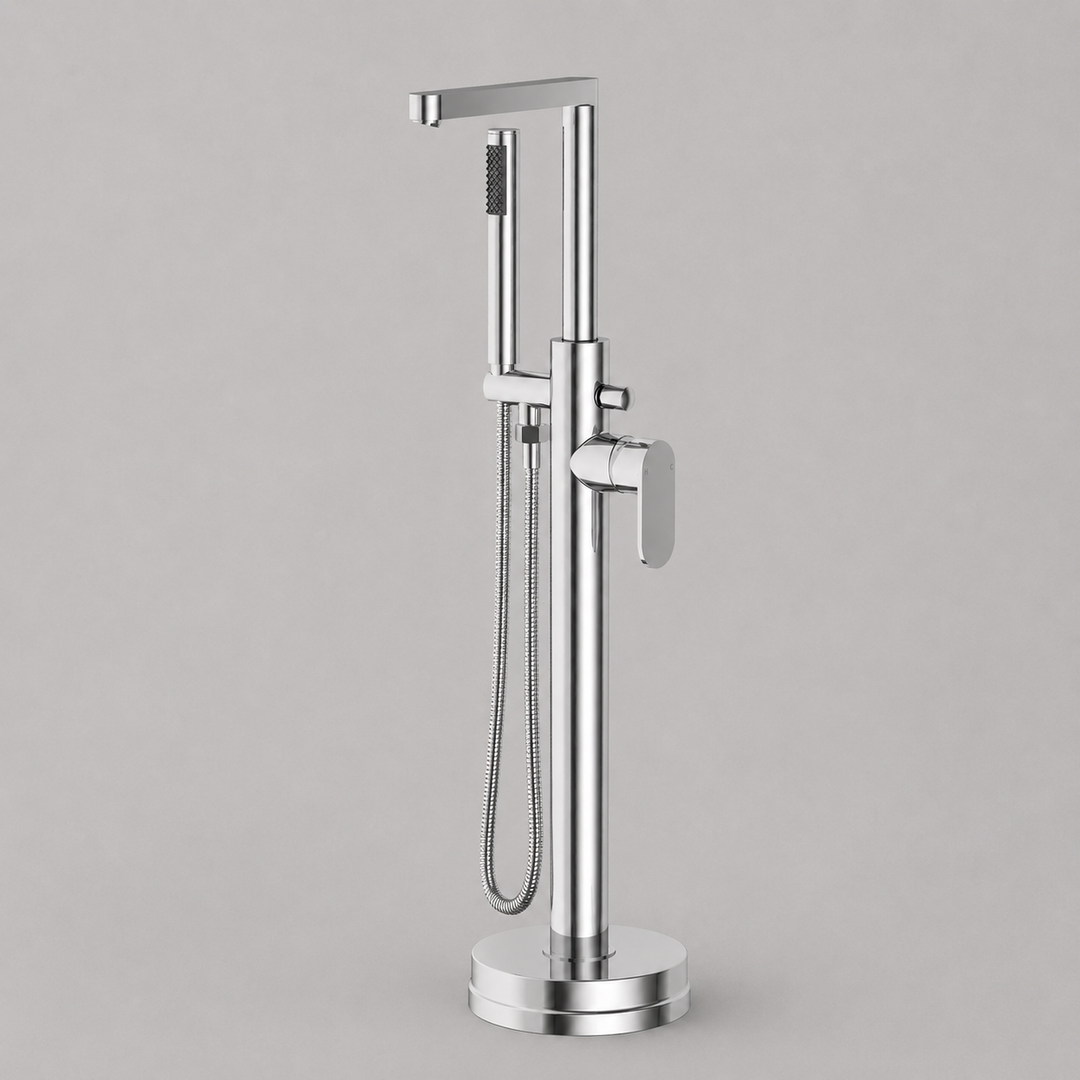 Bryant Freestanding Bath Shower Mixer with Handset – Polished Chrome