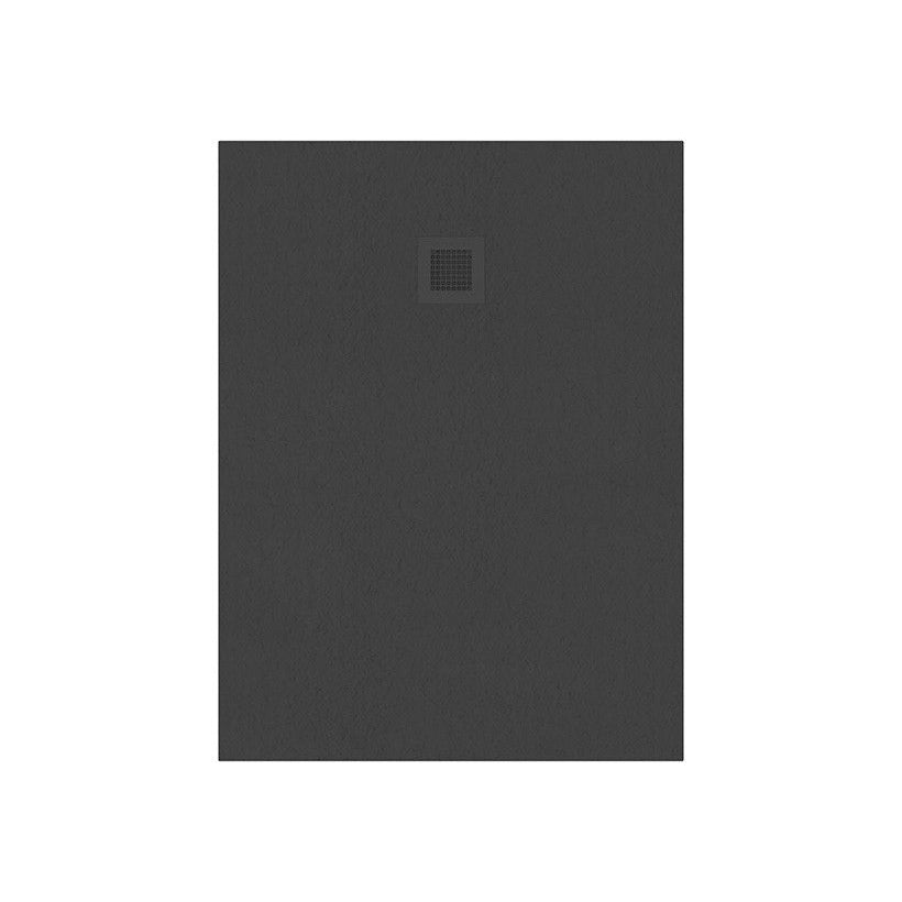 Slate Effect Rectanglular Shower Tray - Anthracite