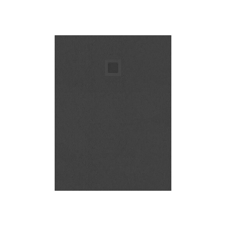 Slate Effect Rectanglular Shower Tray - Anthracite