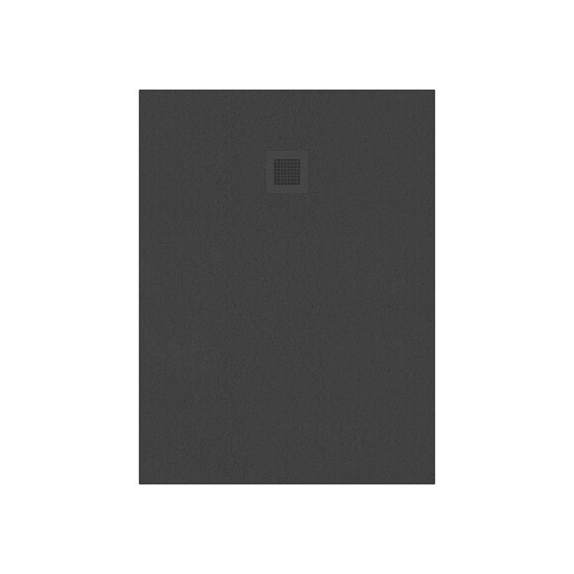 Slate Effect Rectanglular Shower Tray - Anthracite