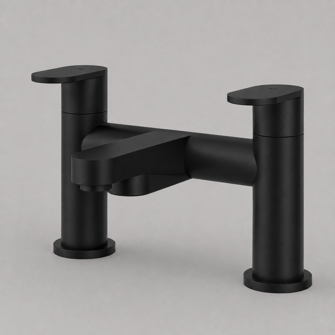 Bryant Dual Lever Bath Filler Tap – Matt Black