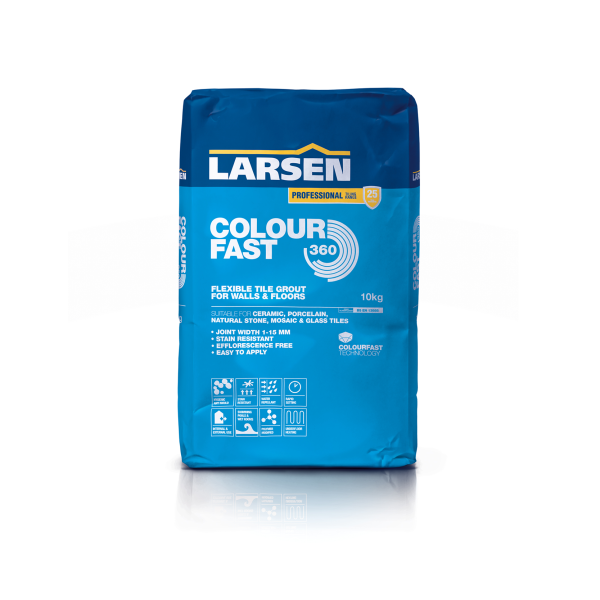Larsen Colourfast 360 Grout 3KG - Anthracite