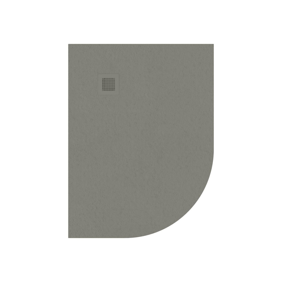 Slate Left Hand Offset Quadrant Shower Tray (Taupe)