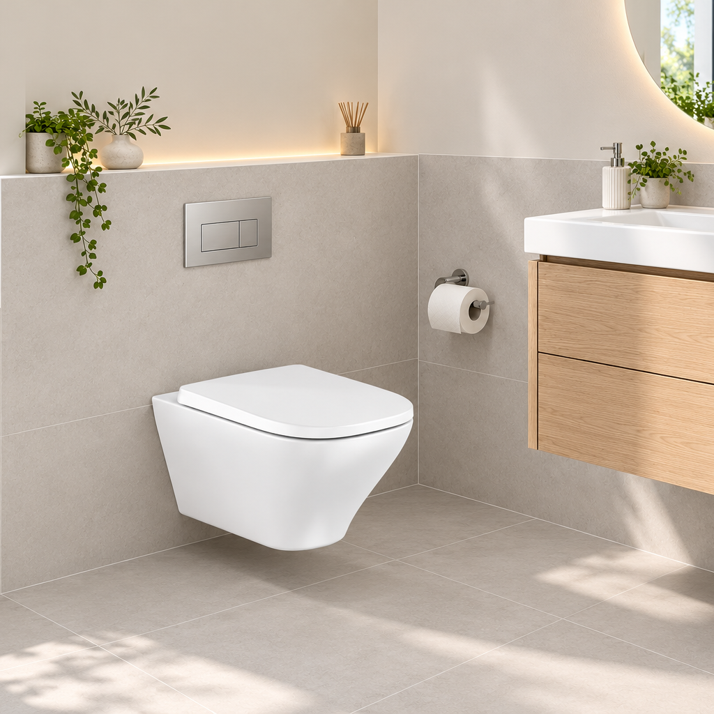 Roca Optica Wall-Hung Rimless Toilet