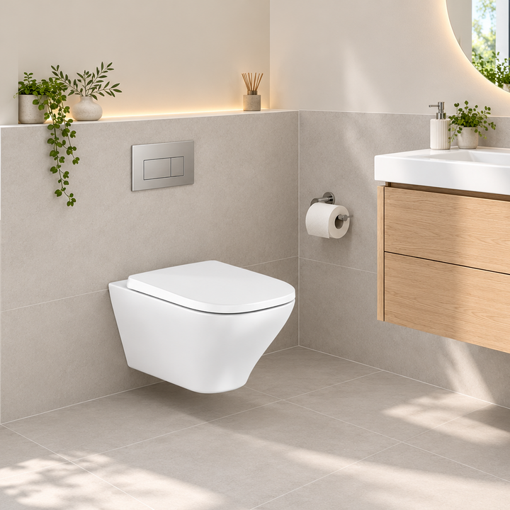Roca Optica Wall-Hung Rimless Toilet