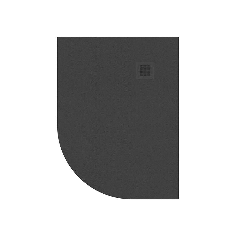 Slate Right Hand Offset Quadrant Shower Tray (Anthracite)