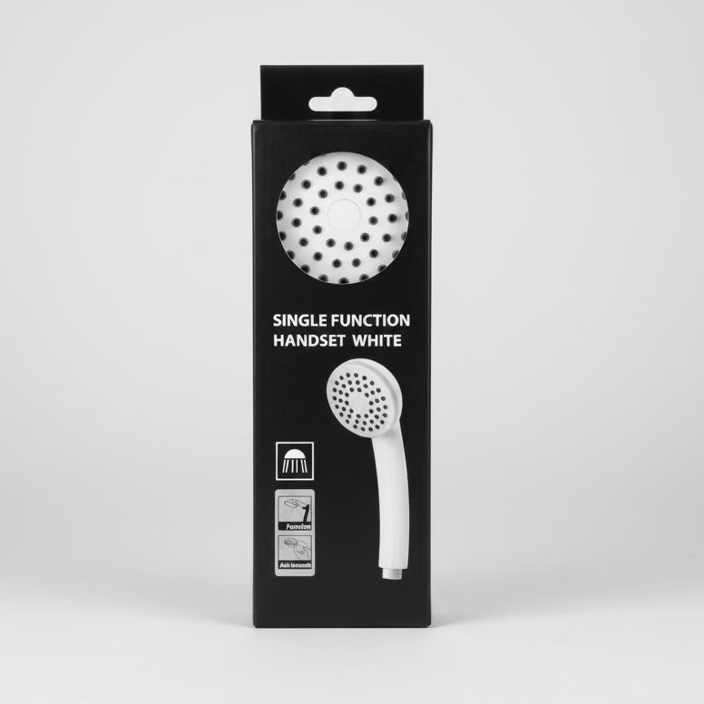 Single Function Shower Head - White
