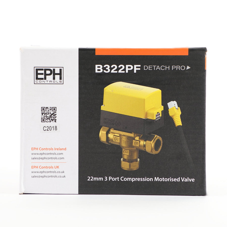EPH 22MM C X C  3 PORT MOTORISED VALVE